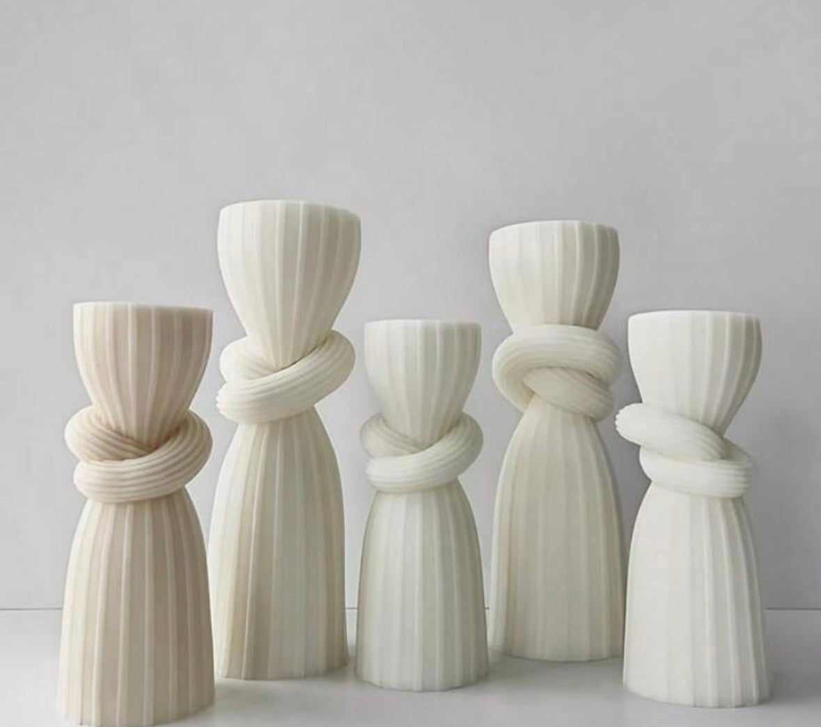 Elegant European style striped candle