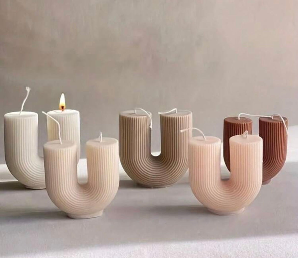 U-Shaped strip candles