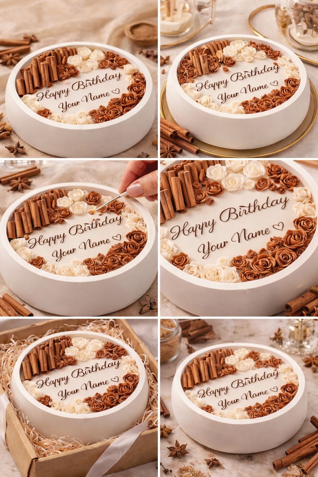 Luxury Floral Message Candle