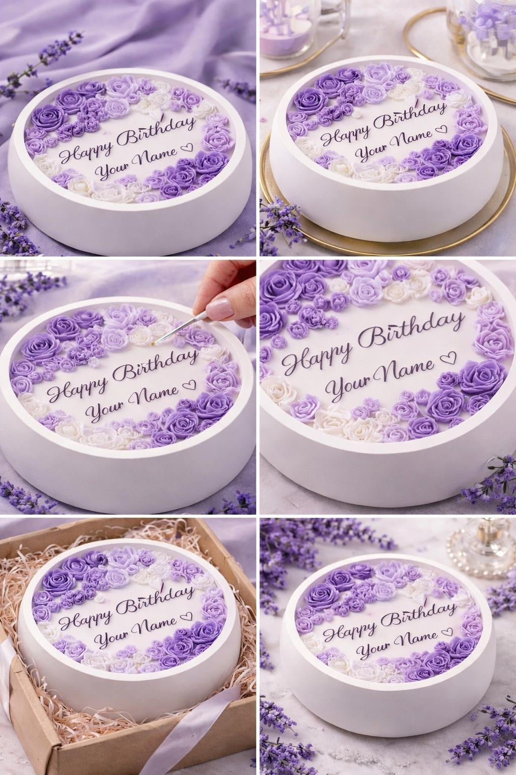 Luxury Floral Message Candle