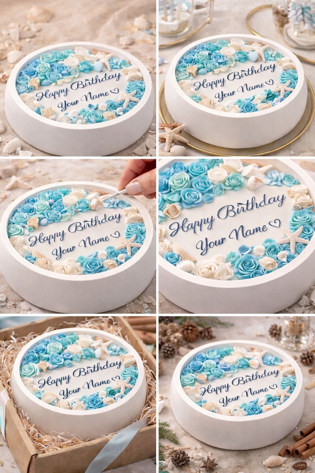 Luxury Floral Message Candle