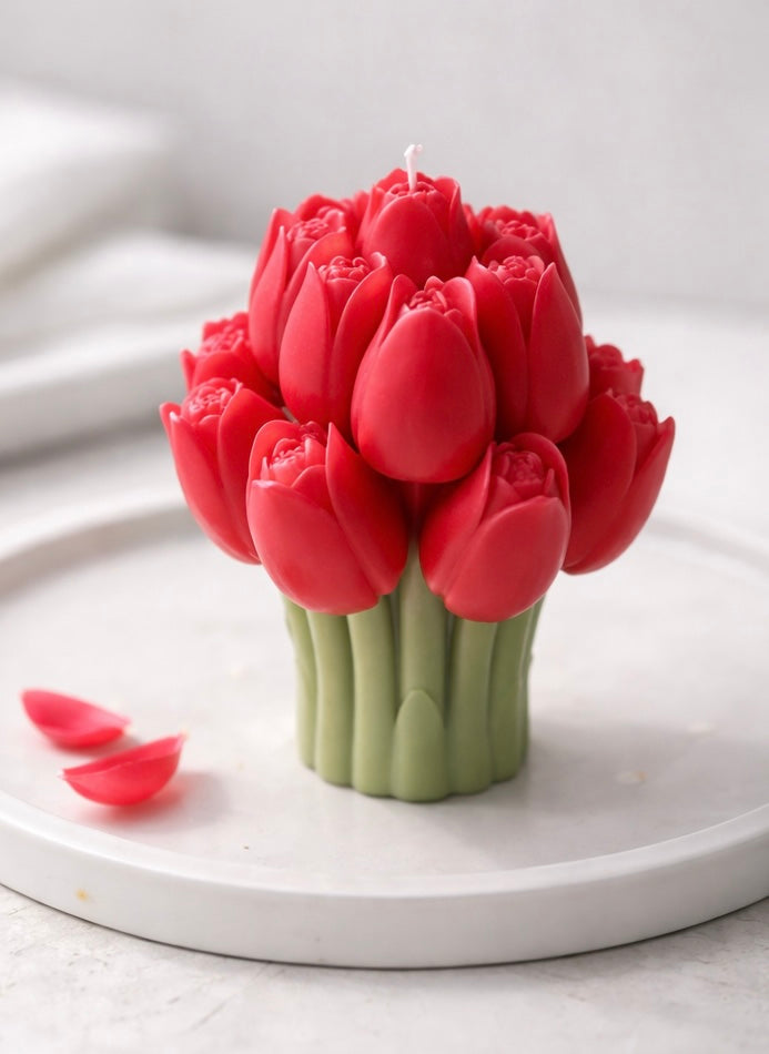 Tulip candle